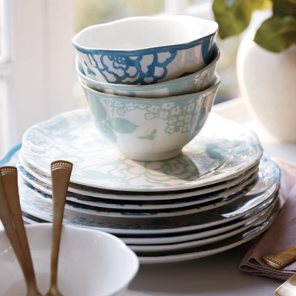 Lenox Butterfly Meadow Cottage Sage Rice Bowls - Set Of 4