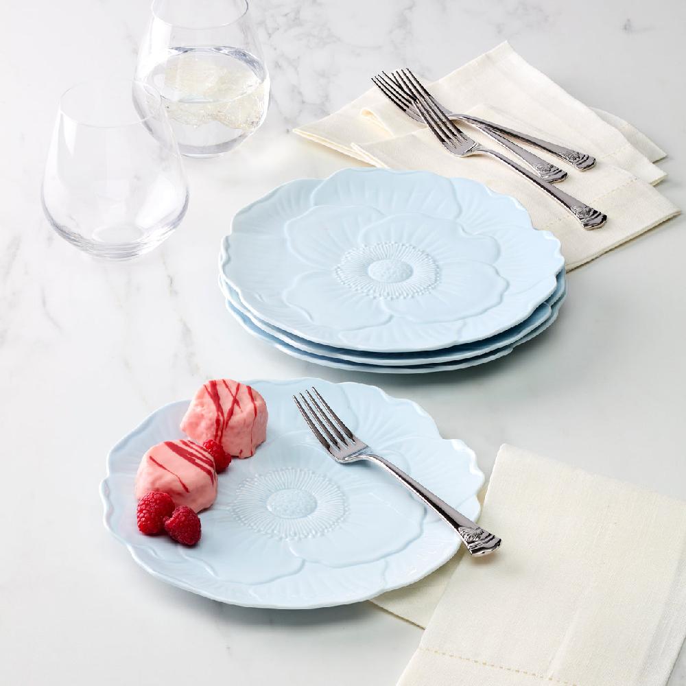 Lenox Butterfly Meadow Floral Blue Accent Plates - Set Of 4