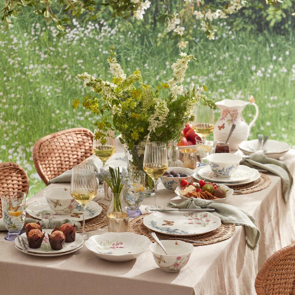 Lenox Butterfly Meadow Herbs 12-Piece Dinnerware Set