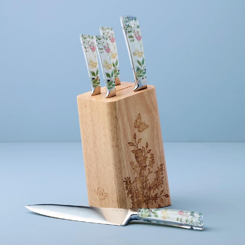 Lenox Butterfly Meadow Herbs 6 Piece Cutlery Block Set