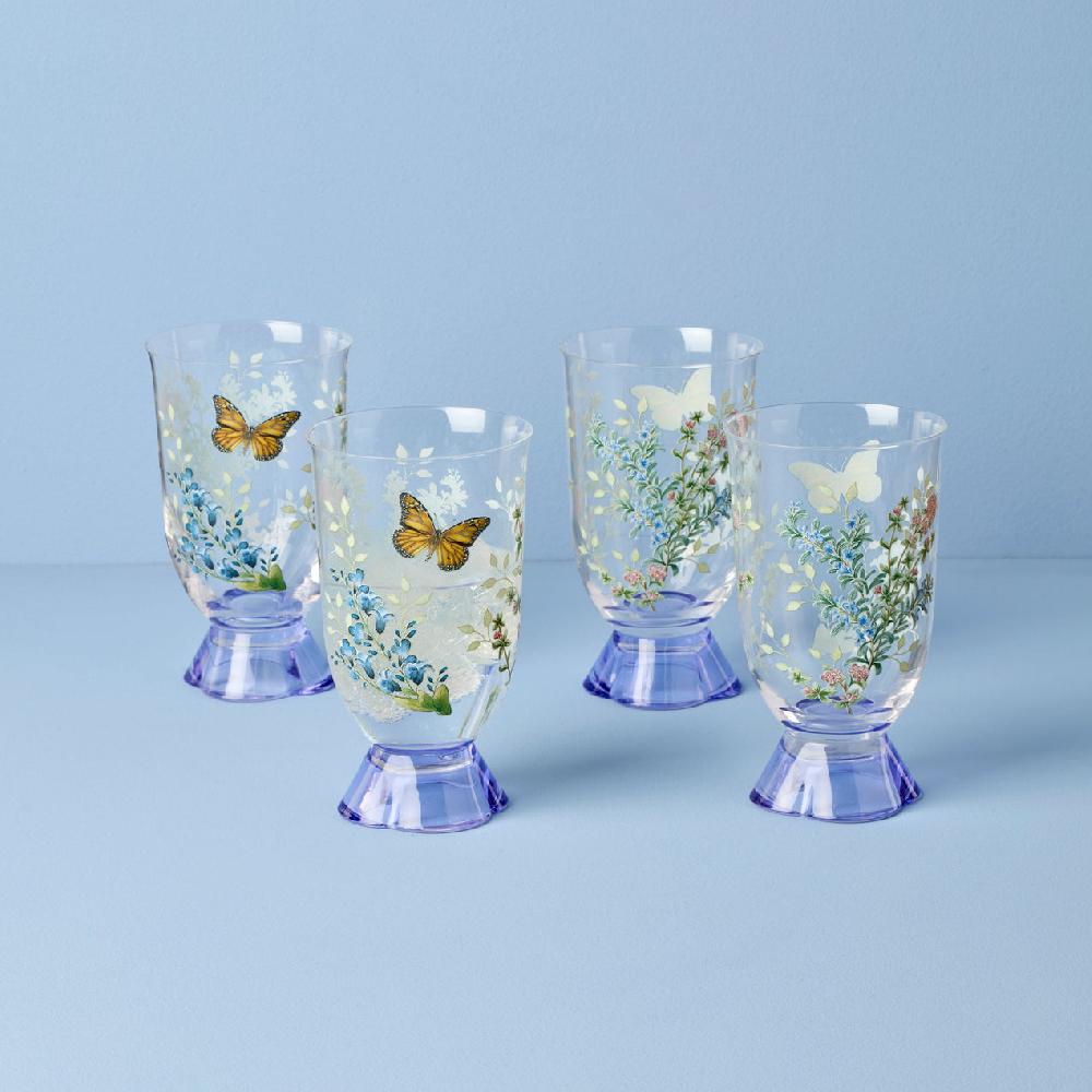 lenox Butterfly Meadow Herbs Tall Tumblers - Set Of 4