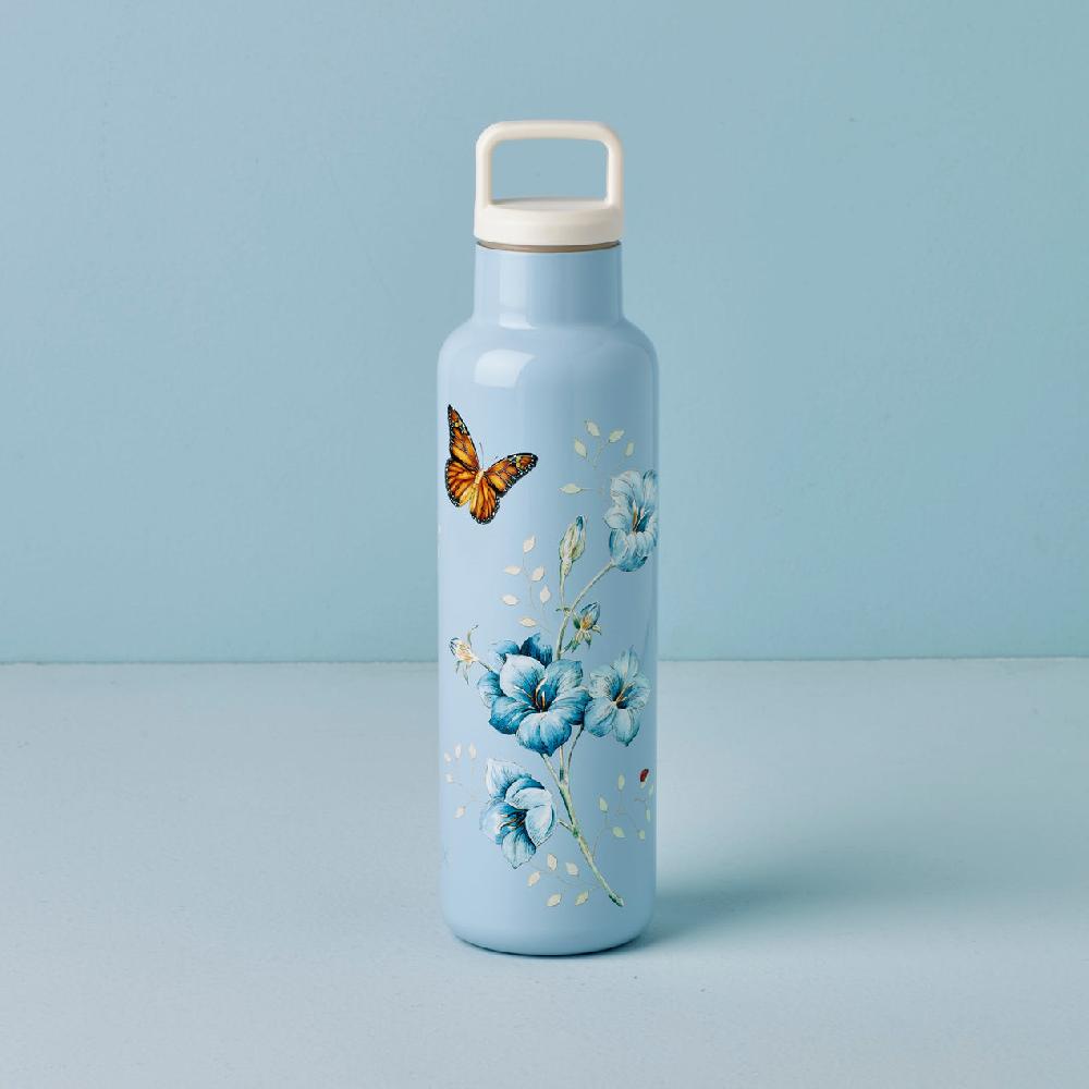 lenox Butterfly Meadow Light Blue Insulated Water Bottle