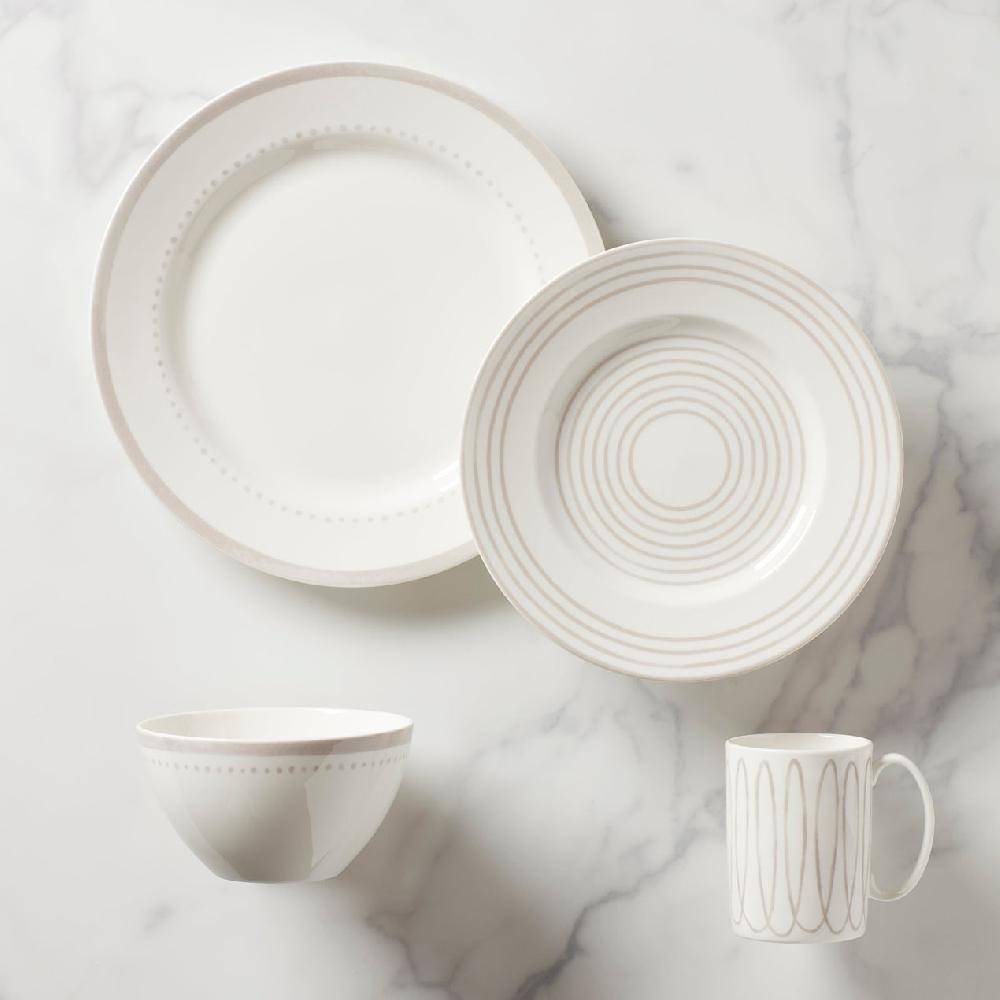 lenox Charlotte Street Grey West 4-Piece Place Setting