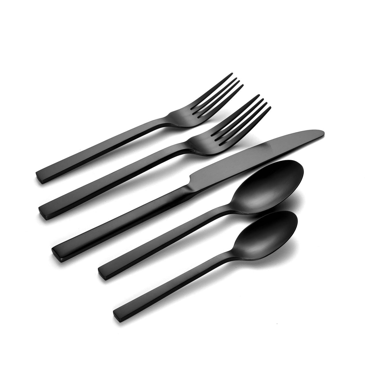 lenox Chefs Table Midnight Matte 20 Piece Flatware Set