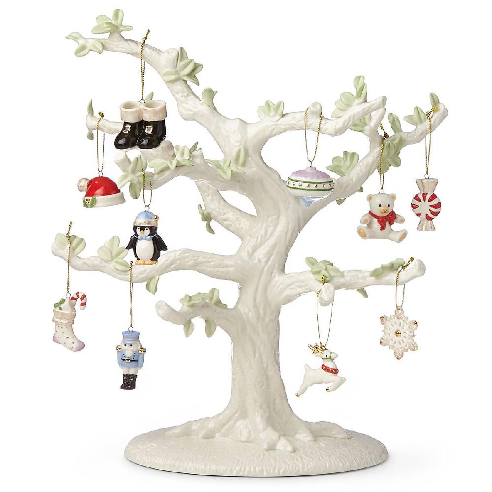 Lenox Christmas Memories 10-Piece Ornament & Tree Set