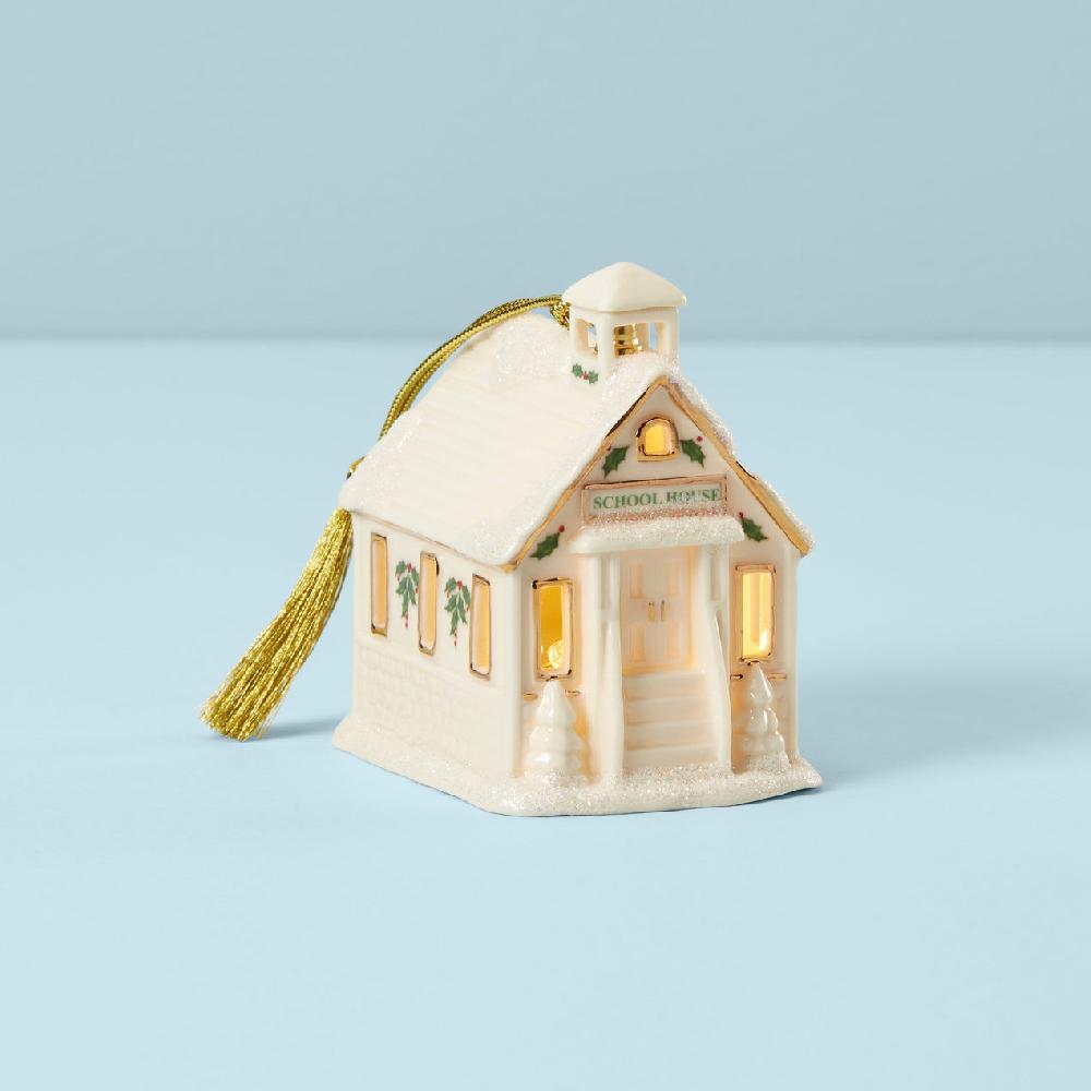 lenox Christmas Village™ Schoolhouse Lighted Ornament