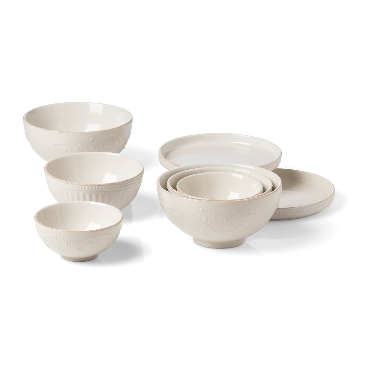Lenox French Perle Luna 8-Piece Nesting Dinnerware Set