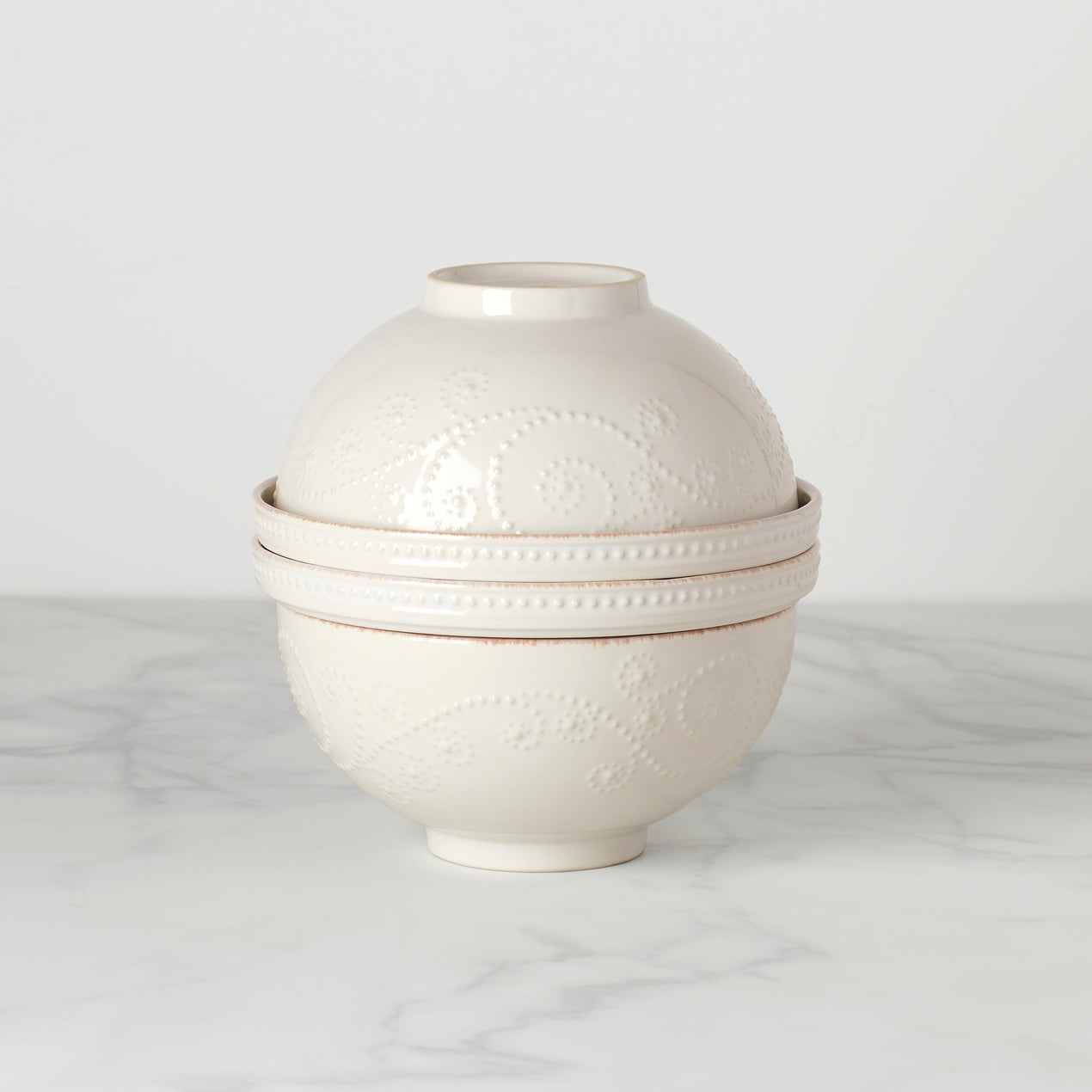 lenox French Perle Luna 8-Piece Nesting Dinnerware Set