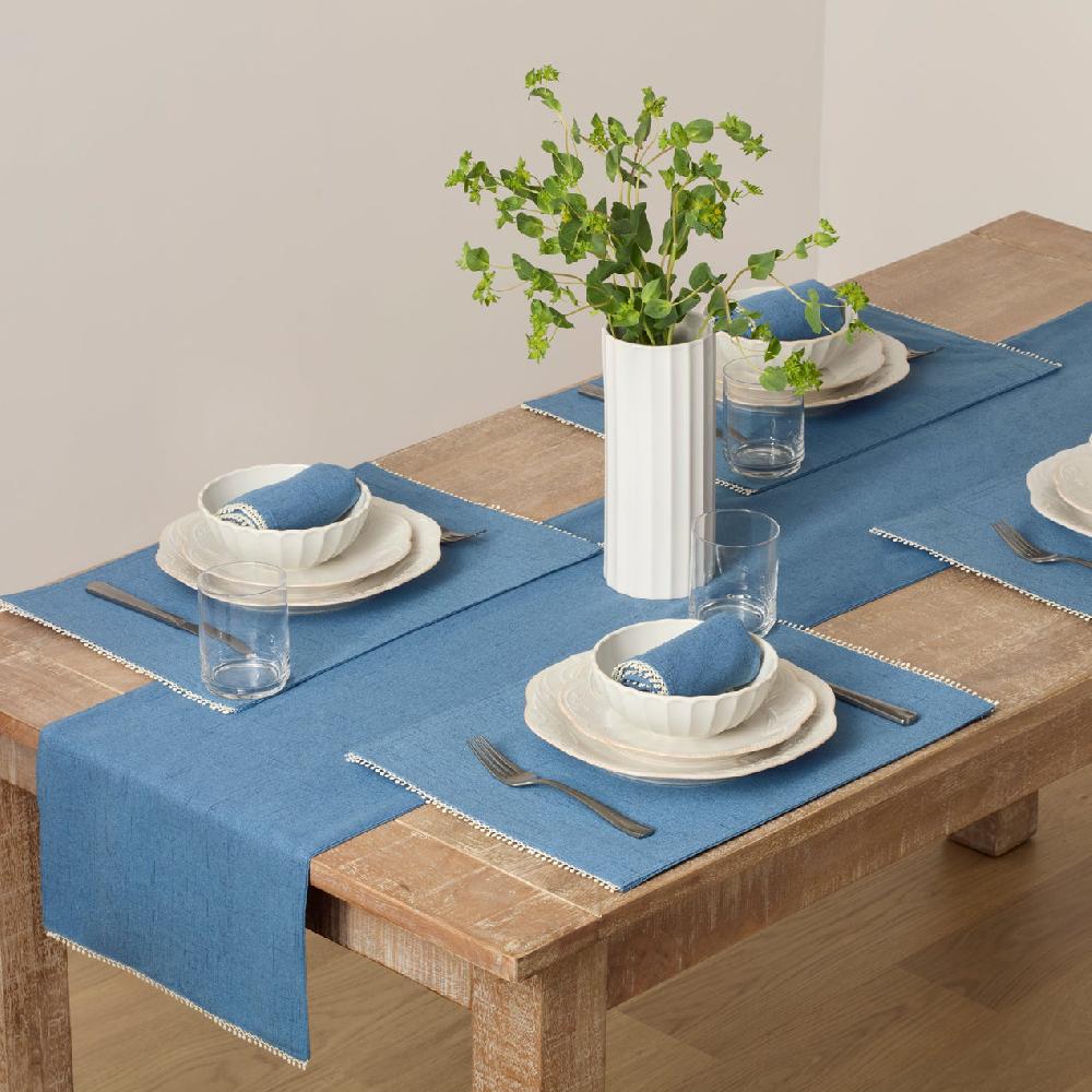 Lenox French Perle Periwinkle 13X18 Placemats - Set Of 4