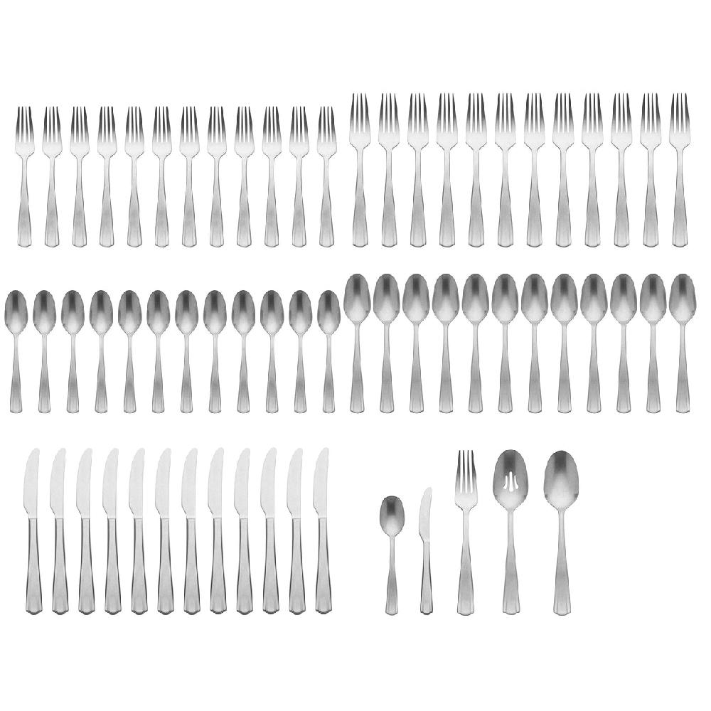 Lenox French Perle Scallop Vintage 65 Piece Flatware Set
