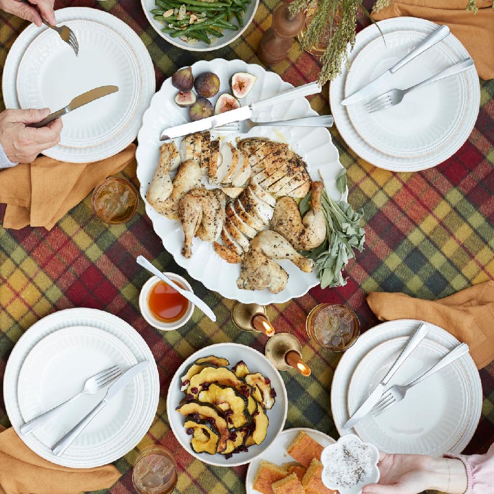 Lenox French Perle Scallop Vintage 65 Piece Flatware Set