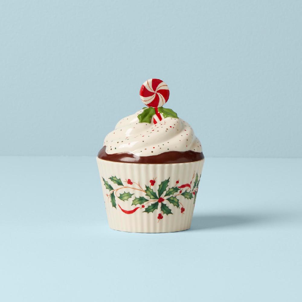 lenox Hosting The Holidays Bakeshop Cupcake Candy Dish