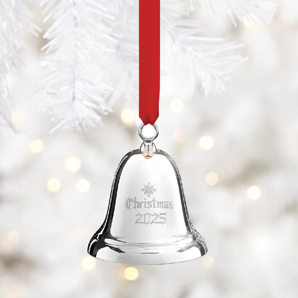 Lenox 2025 Annual Christmas Bell Sterling Ornament