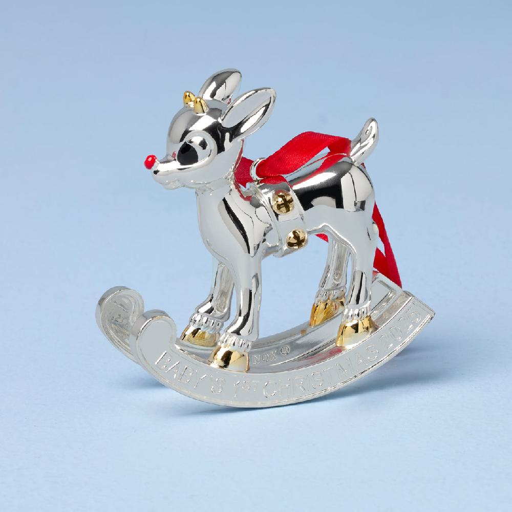 Lenox 2025 Baby's 1st Christmas Rudolph Ornament