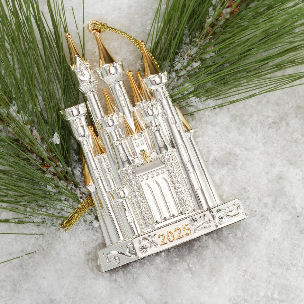 Lenox 2025 Cinderella Castle Silverplate Ornament
