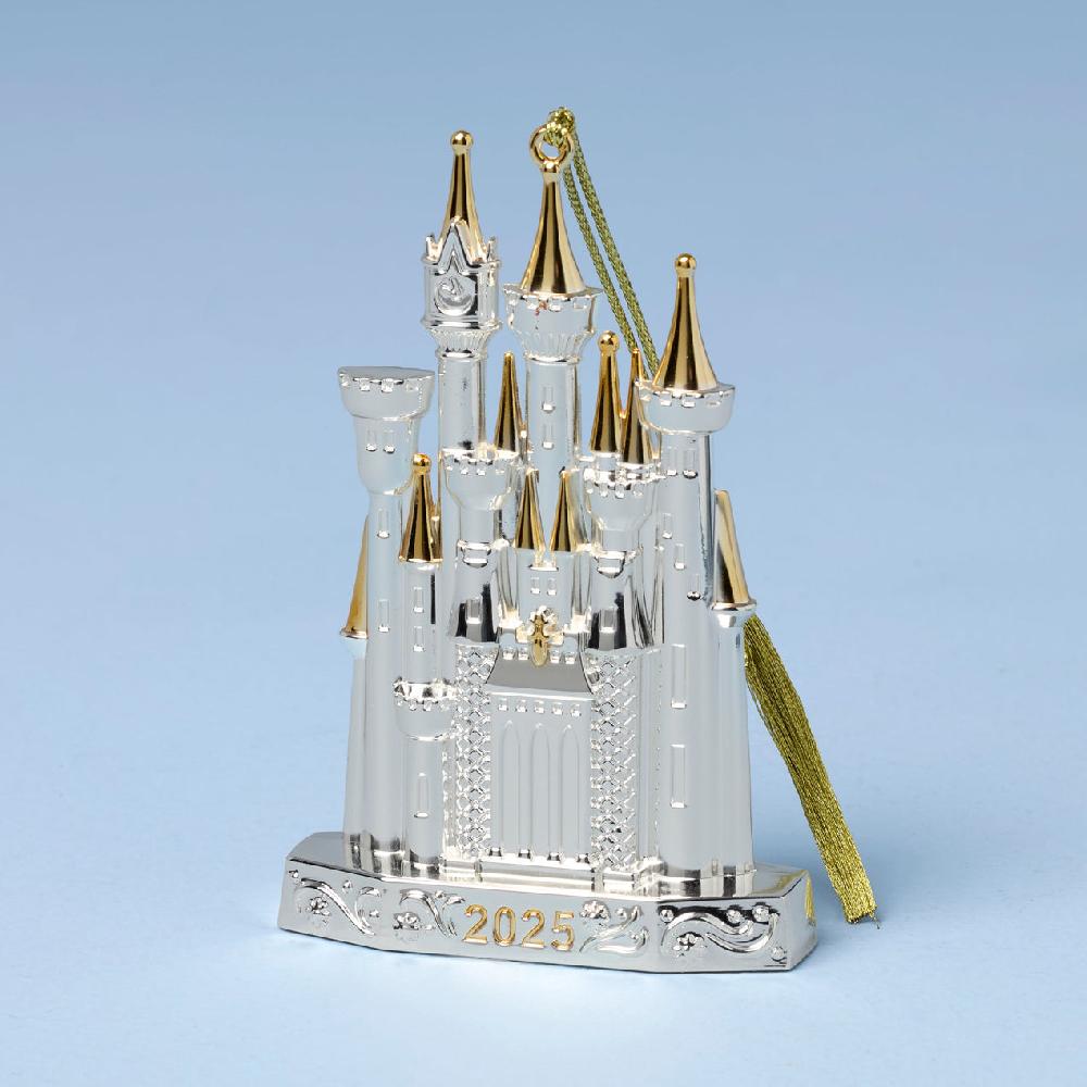 lenox 2025 Cinderella Castle Silverplate Ornament