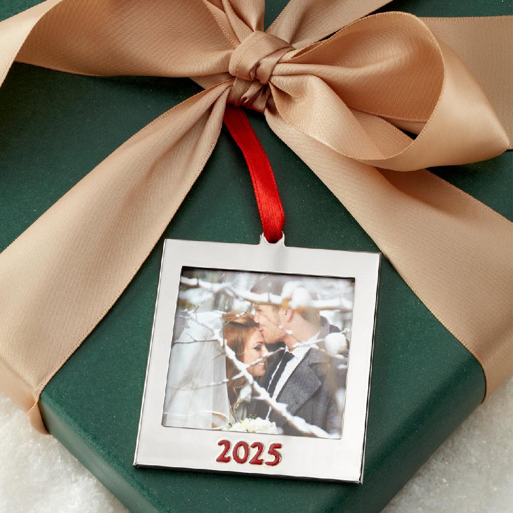 Lenox 2025 Frame Charm Silverplate Ornament