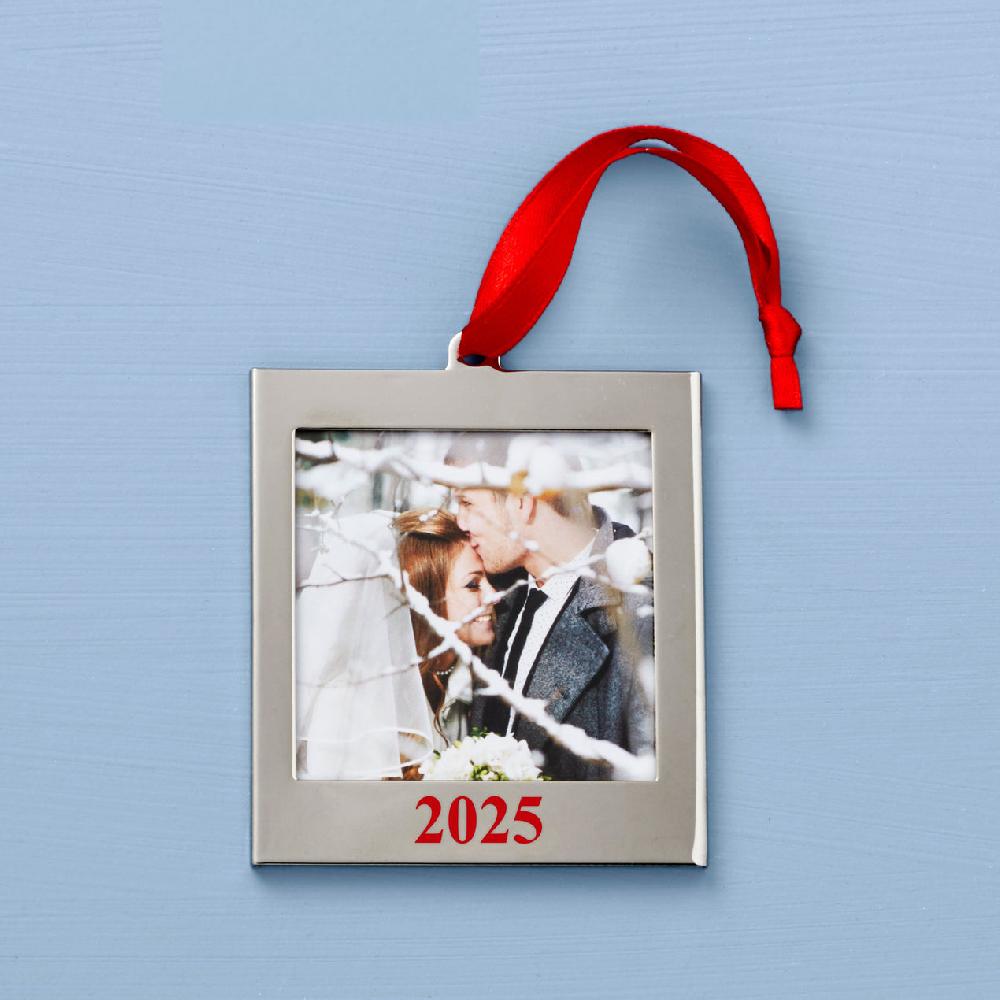 lenox 2025 Frame Charm Silverplate Ornament