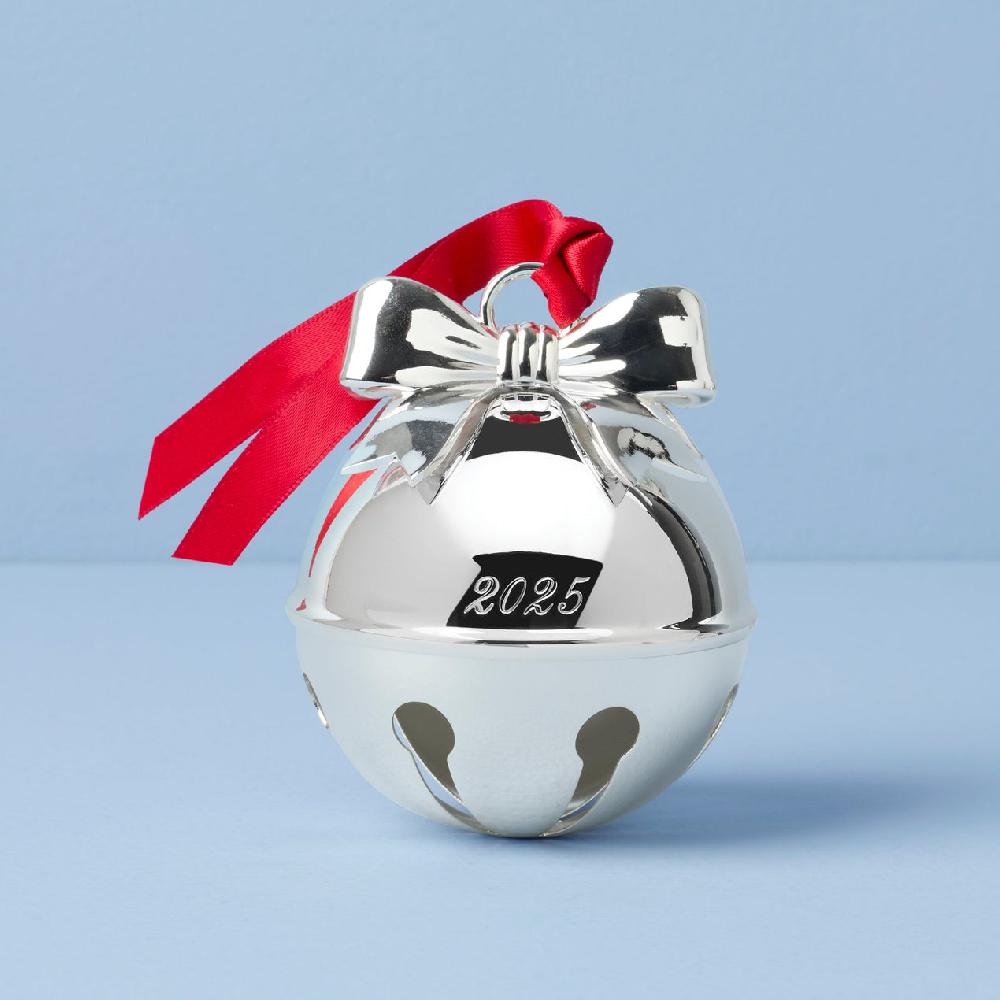 lenox 2025 Jingle Bell Silverplate Ornament