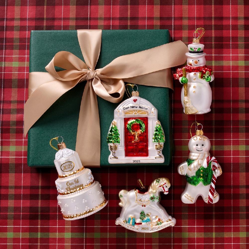 Lenox 2025 Retro Blown Glass Snowman Ornament