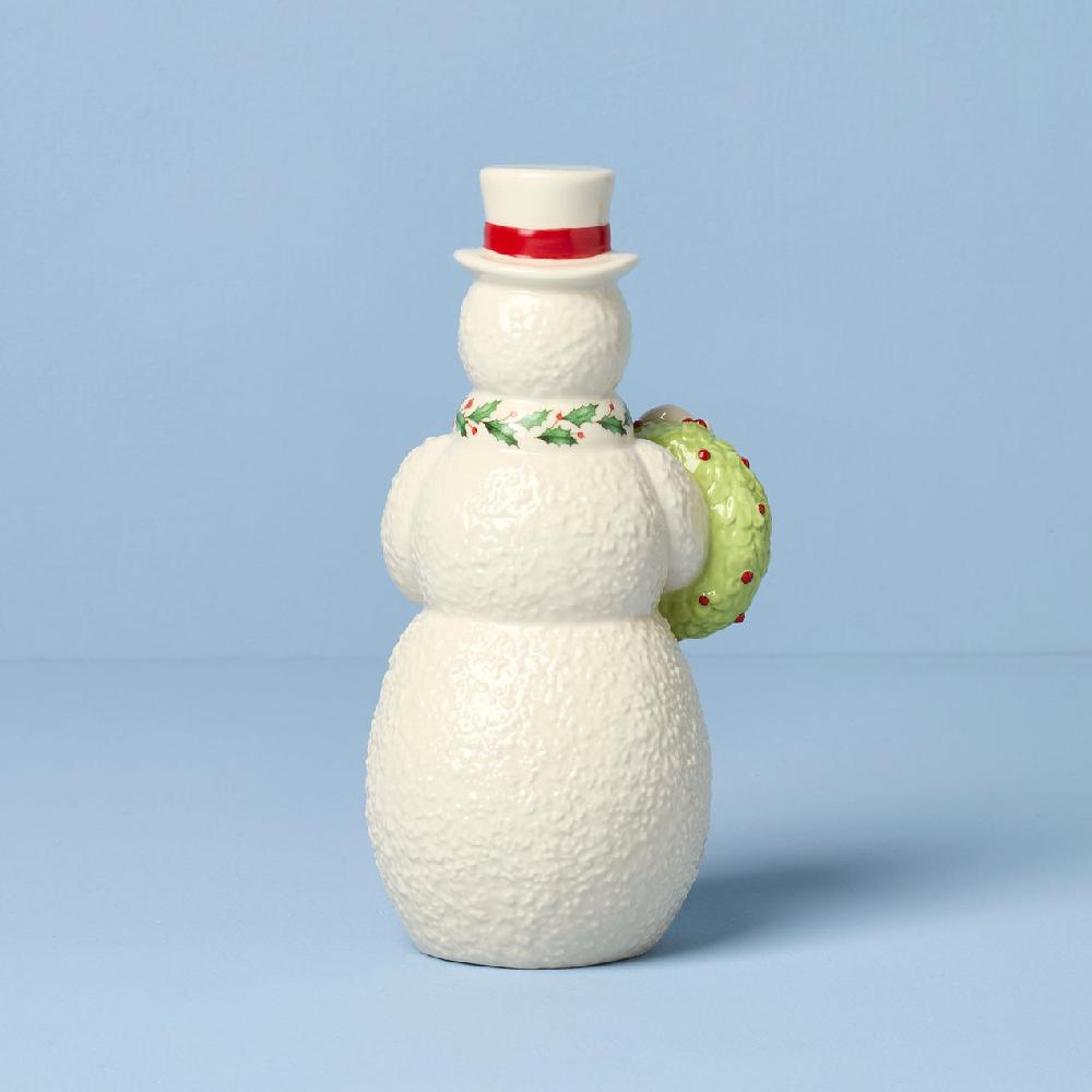 Lenox 2025 Snowman With Wreath Figurine