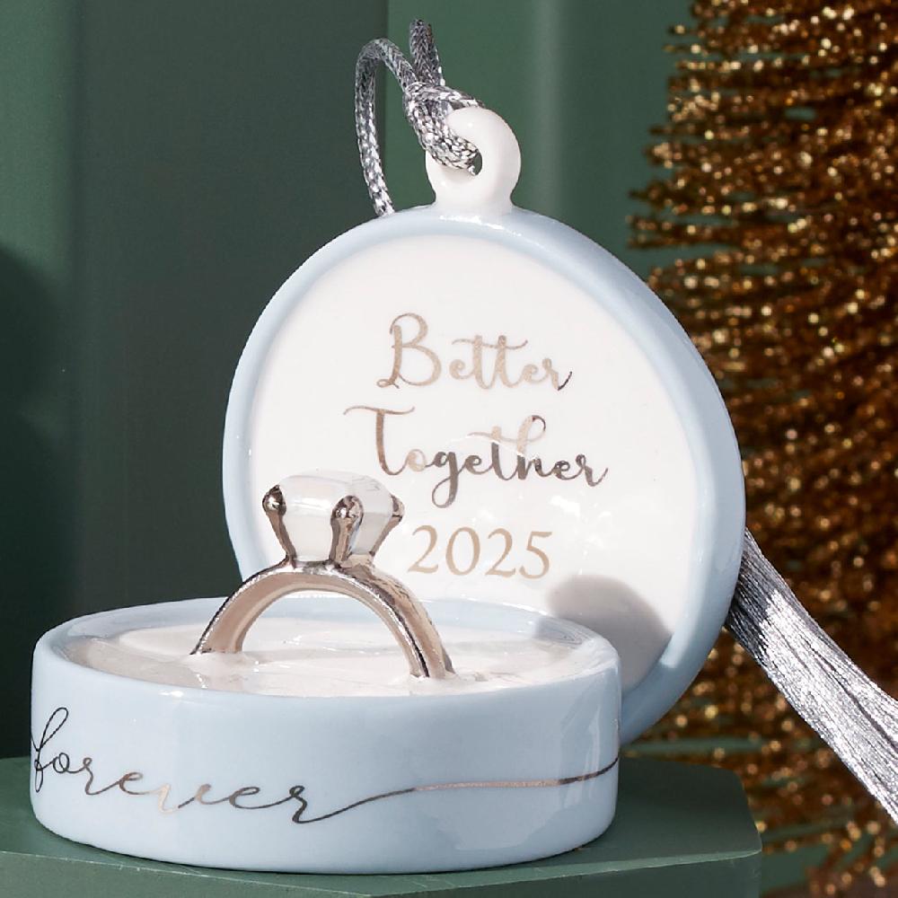 Lenox 2025 "Together Forever" Ring Box Ornament
