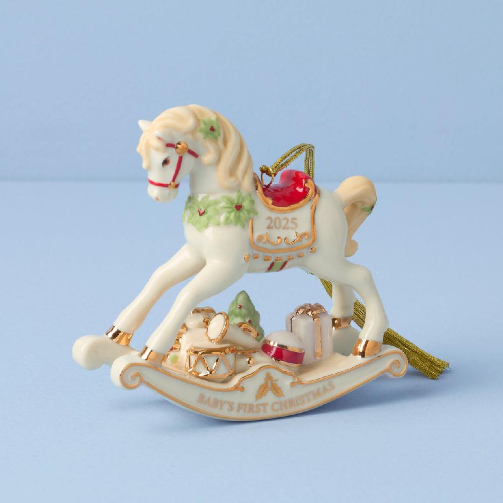 lenox 2025 Vintage Rocking Horse Ornament