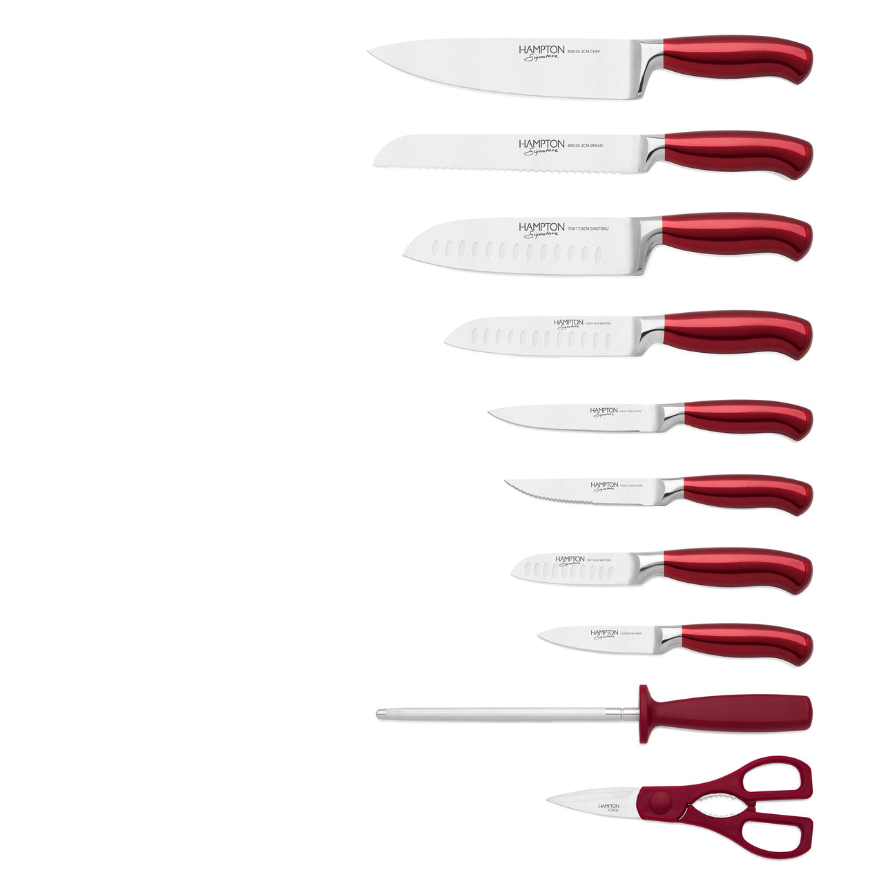 Lenox Argentum Red 14 Piece Cutlery Block Set