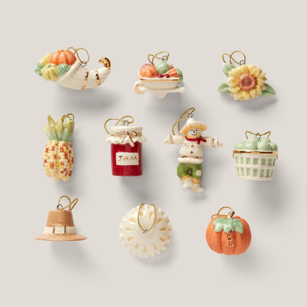 Lenox Autumn Favorites 10-Piece Ornament & Tree Set