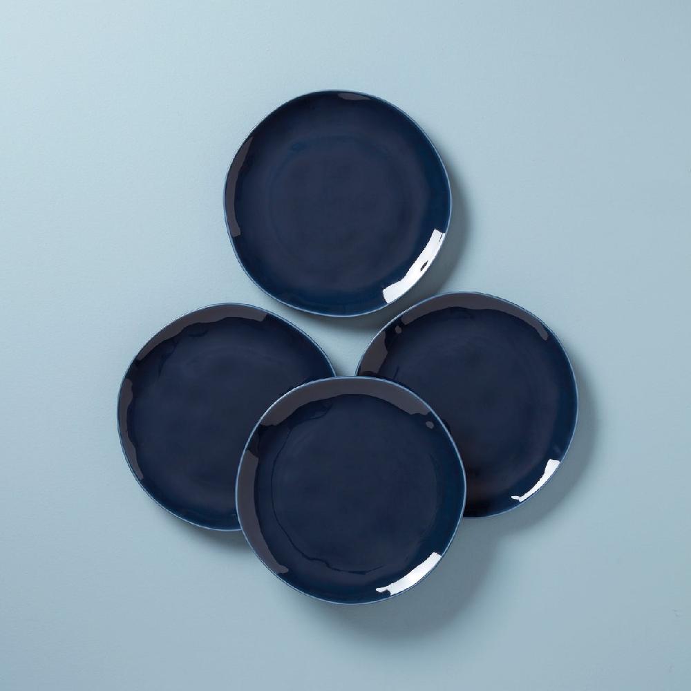 lenox Bay Colors Blue Dinner Plates - Set of 4