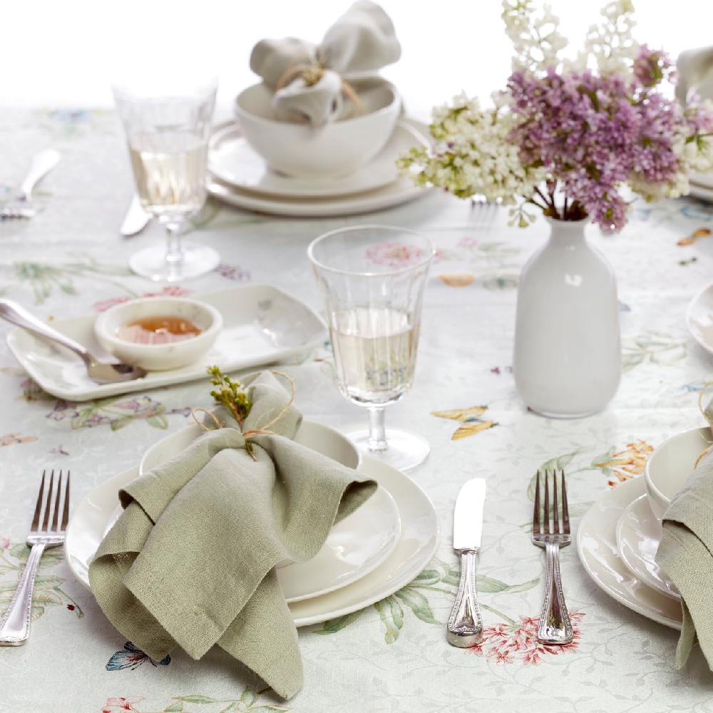 Lenox Bay Colors White Accent Plates - Set Of 4