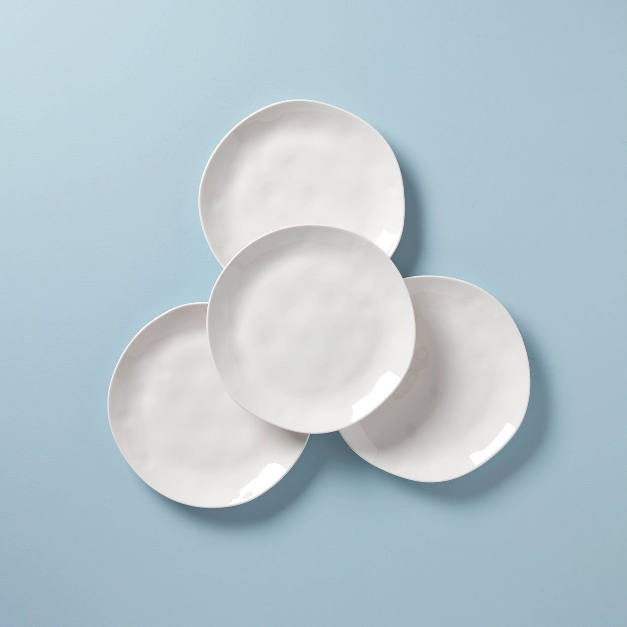 lenox Bay Colors White Dinner Plates - Set of 4