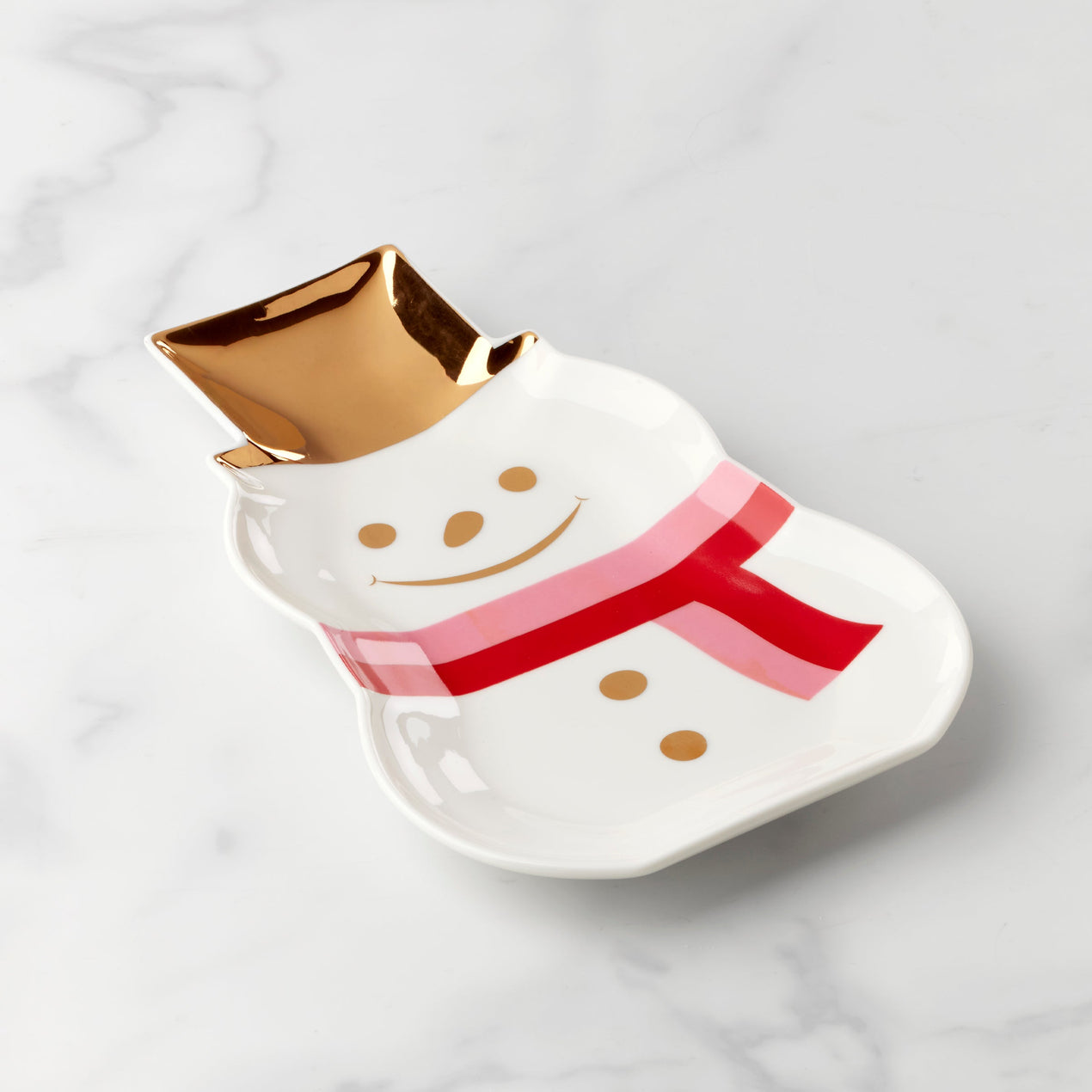 Lenox Be Jolly Snowman Candy Dish
