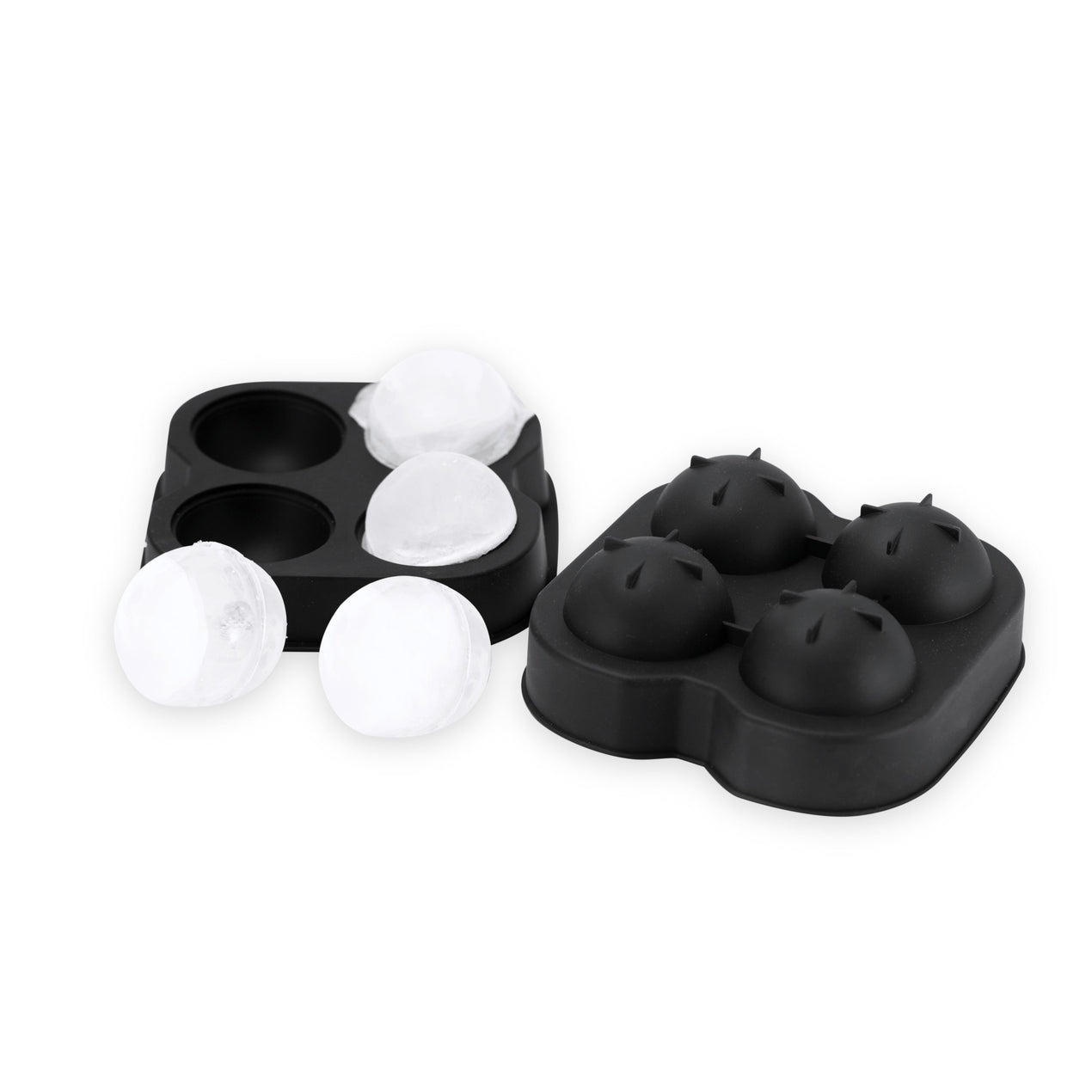 Lenox Black 4 Sphere Silicone Ice Mold