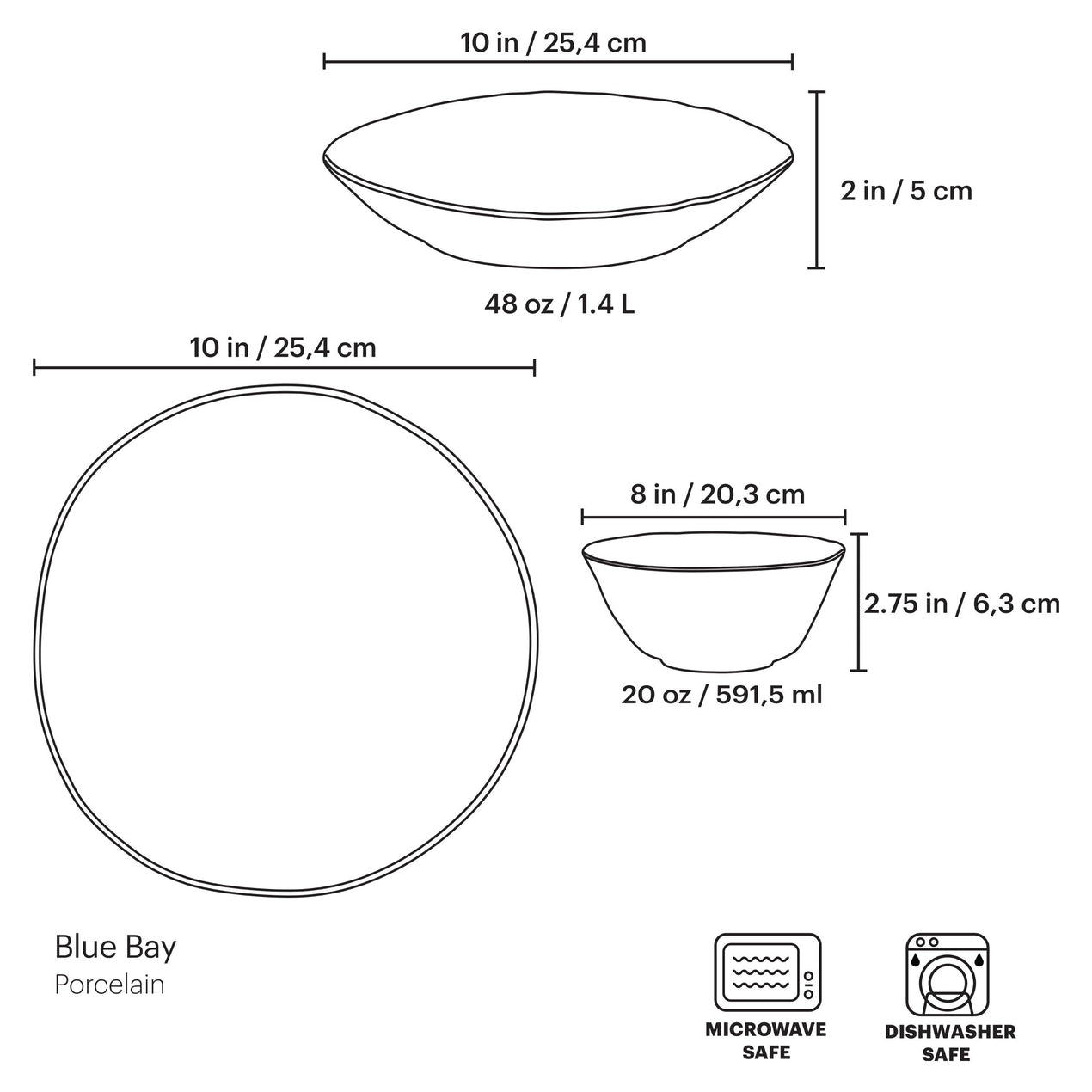 Lenox Blue Bay 12-Piece Dinnerware Set