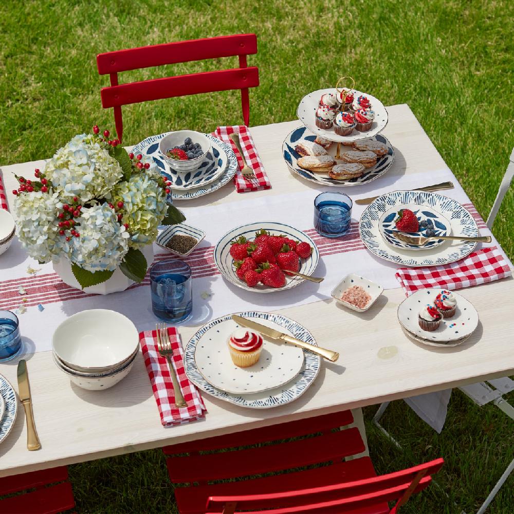 Lenox Blue Bay 12-Piece Dinnerware Set