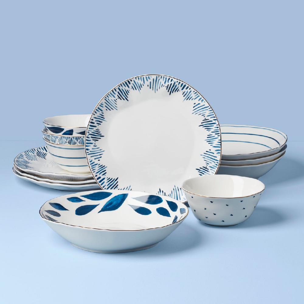 lenox Blue Bay 12-Piece Dinnerware Set