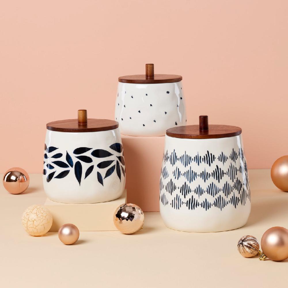 Lenox Blue Bay 3-Piece Canister Set