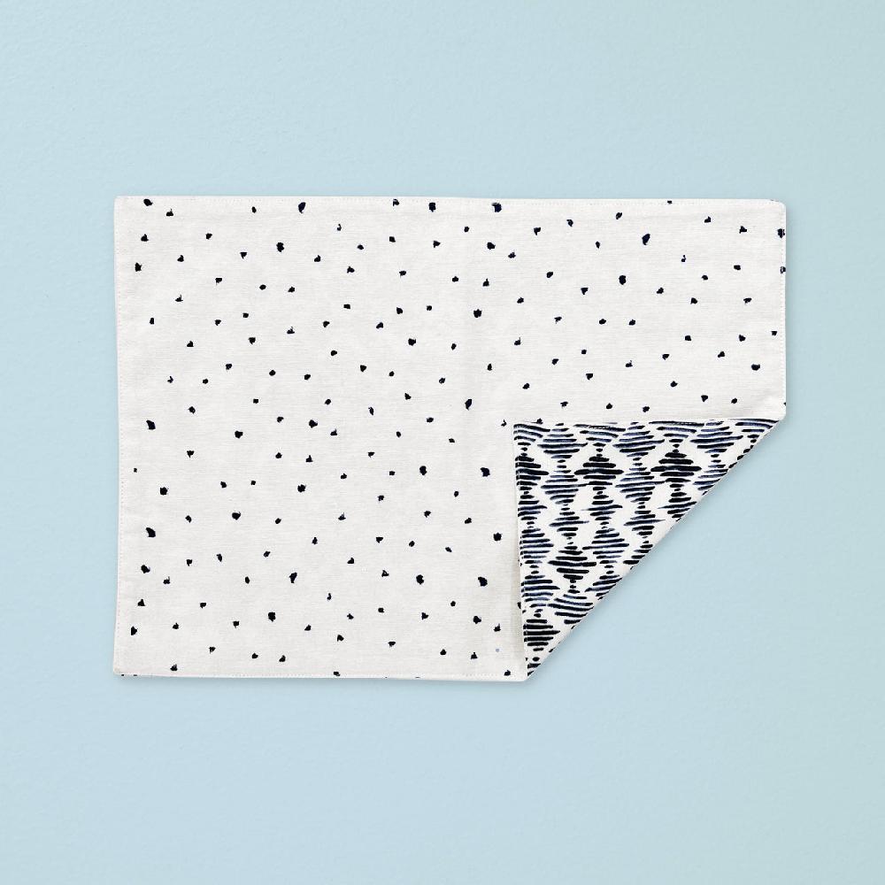 lenox Blue Bay Diamond/Dot Reversible Placemat