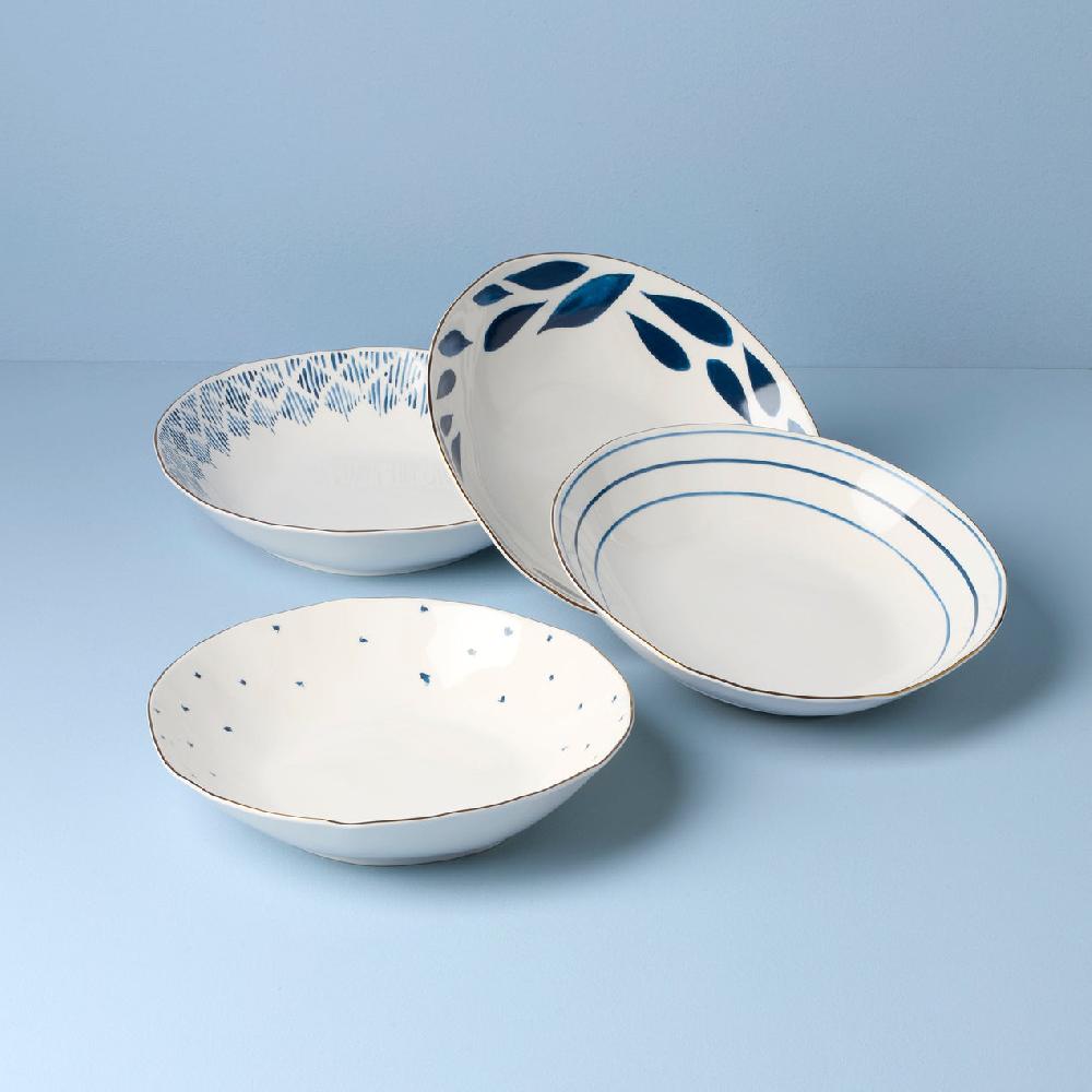 lenox Blue Bay Dinner Bowls - Set of 4