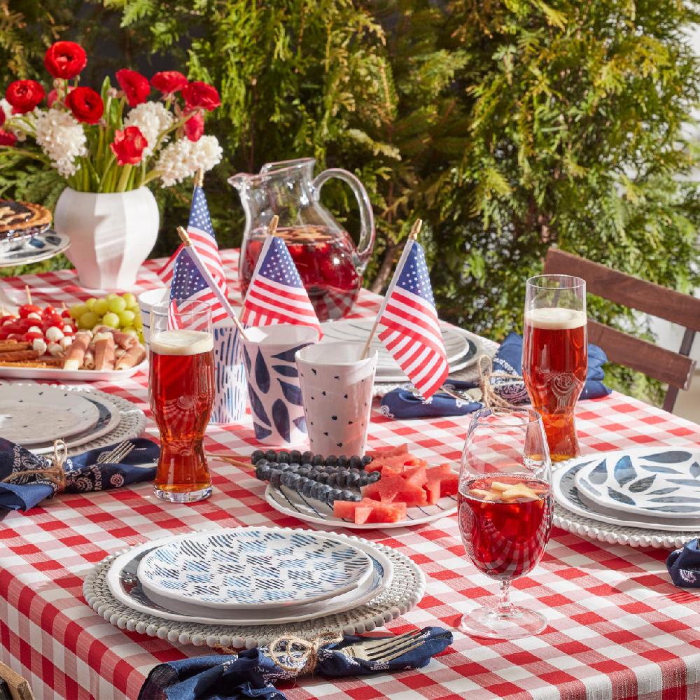 Lenox Blue Bay Melamine Dinner Plates - Set Of 4