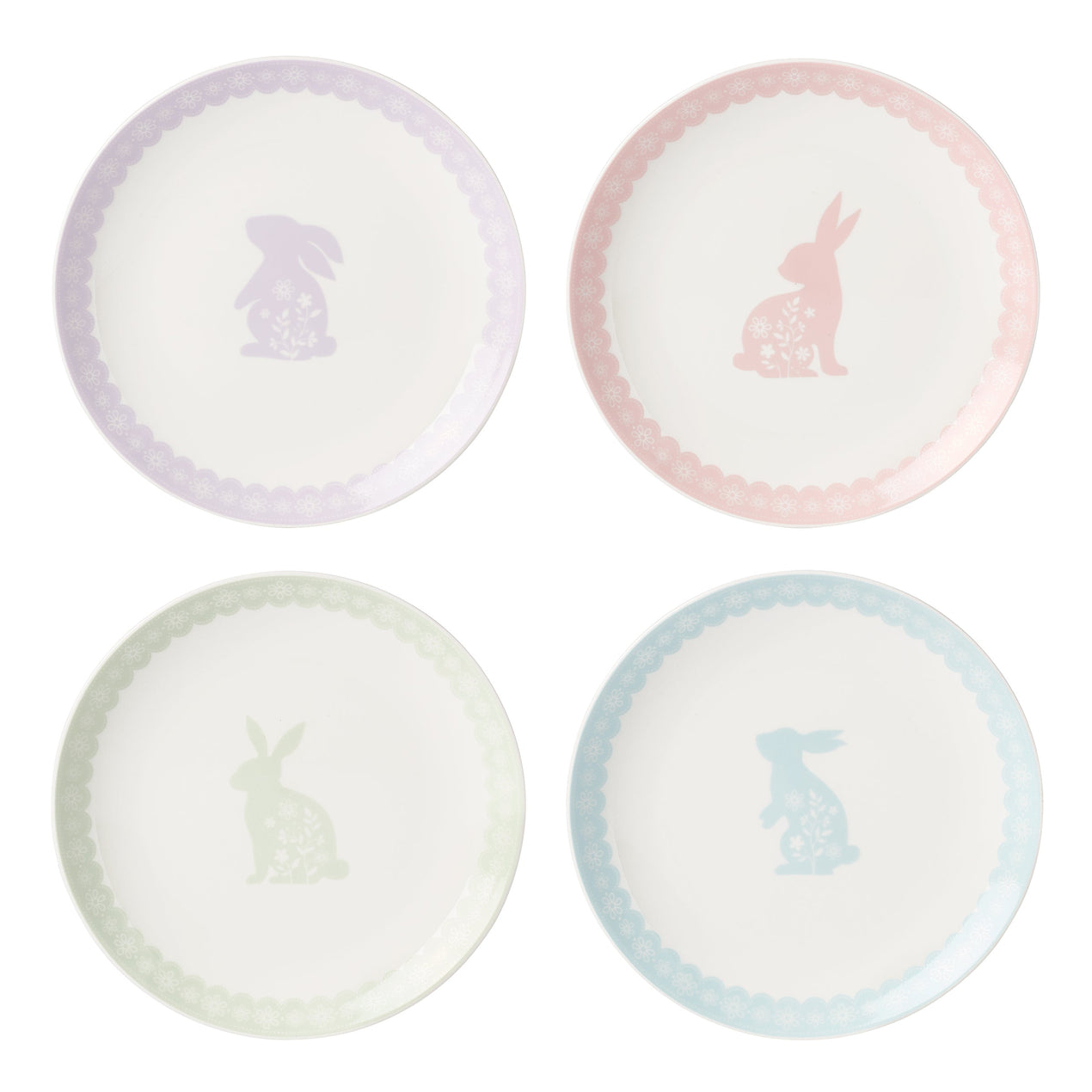 lenox Bunny Hop Accent Plates - Set of 4