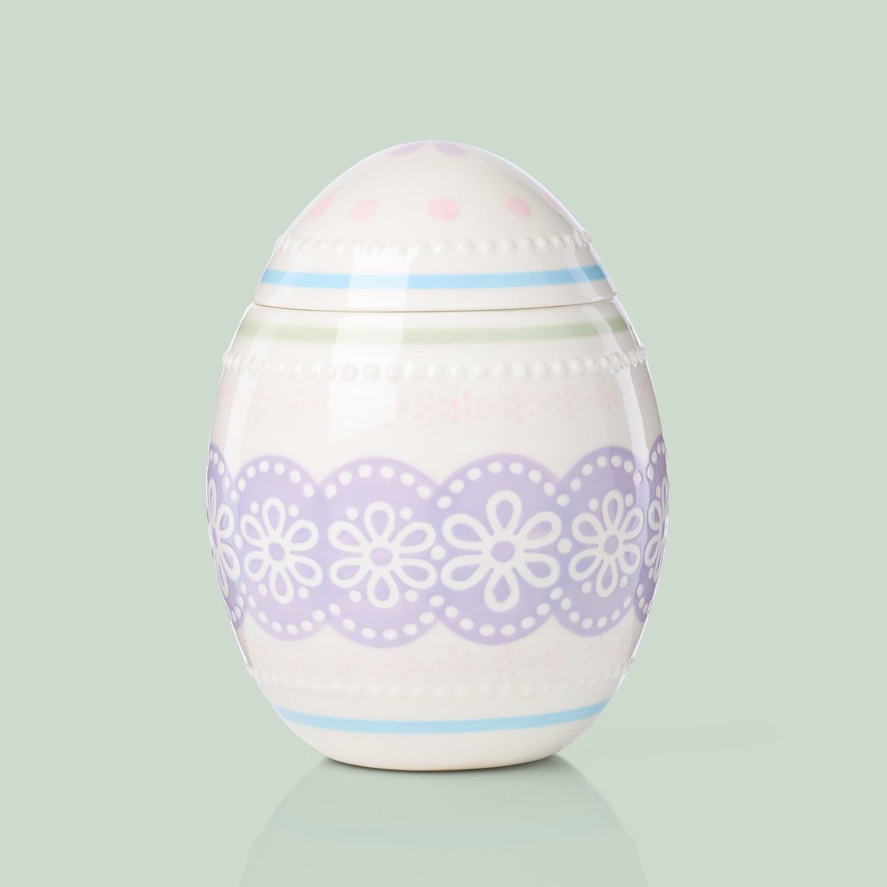 Lenox Bunny Hop Easter Egg Candy Jar