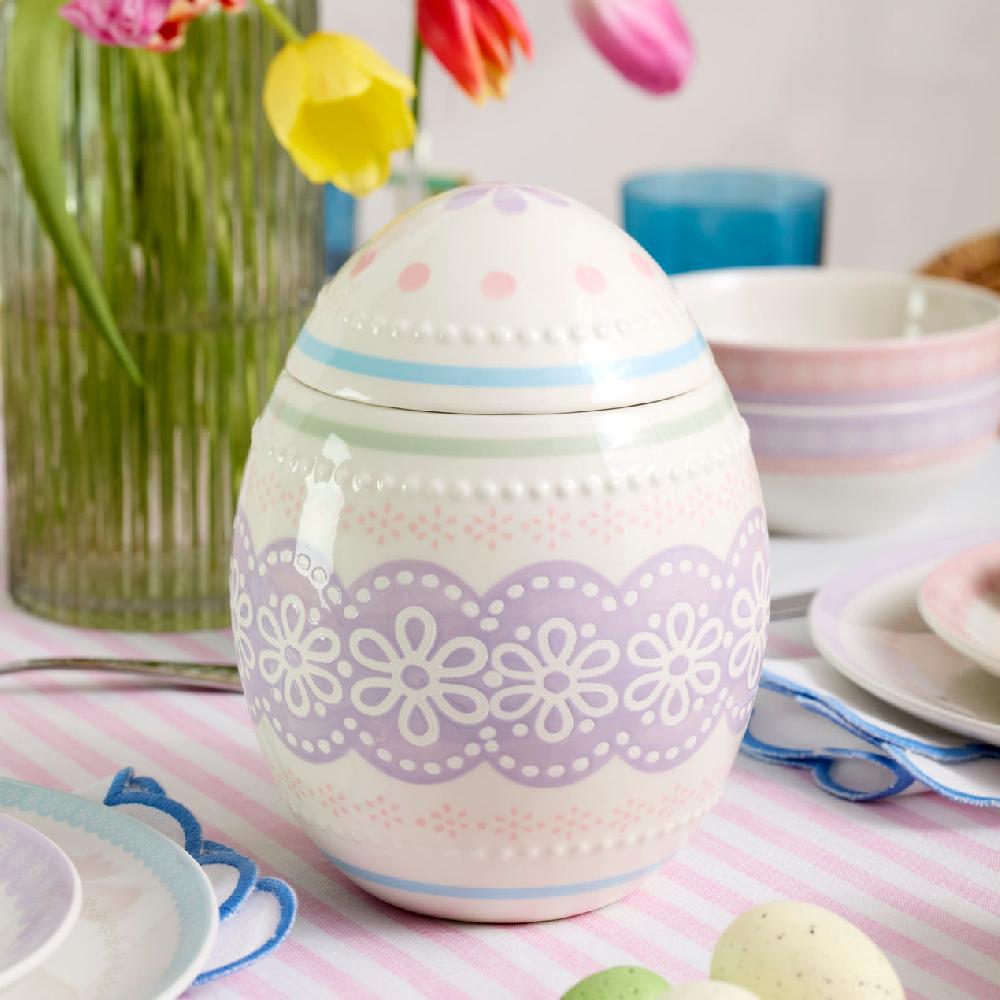 Lenox Bunny Hop Easter Egg Candy Jar