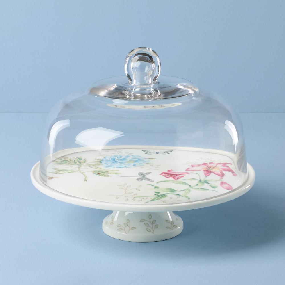 lenox Butterfly Meadow 25th Anniversary Cake Plate