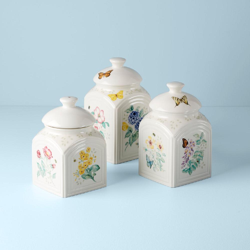 lenox Butterfly Meadow 3-Piece Canister Set