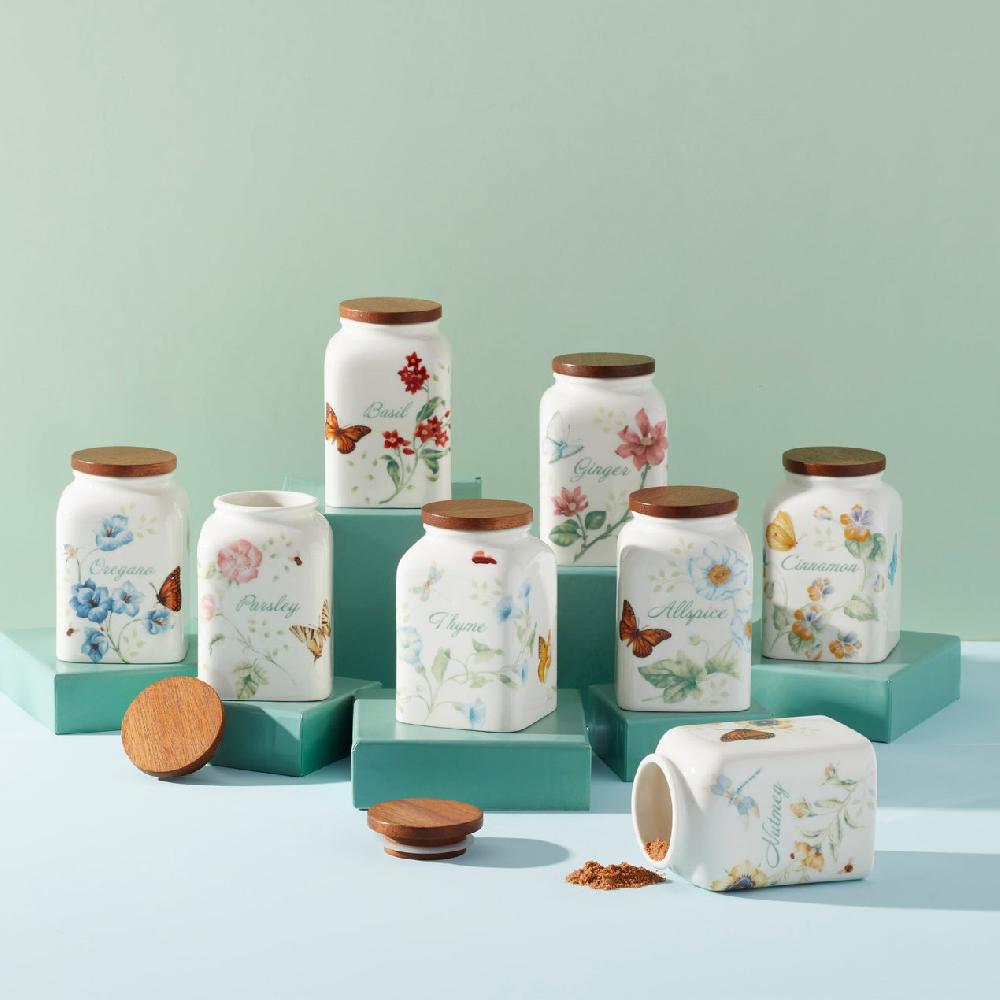 Lenox Butterfly Meadow Baking Spice Jars - Set Of 4