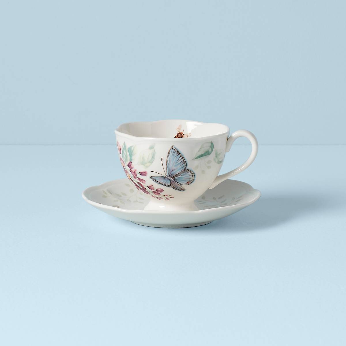lenox Butterfly Meadow Blue Cup & Saucer