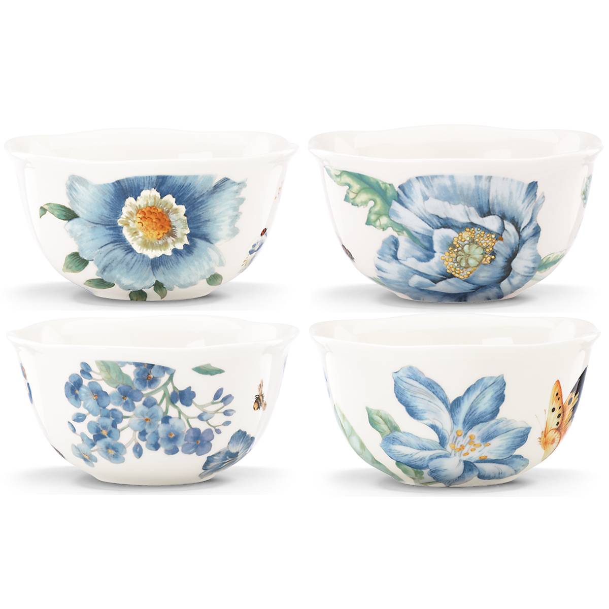 Lenox Butterfly Meadow Blue Dessert Bowls - Set Of 4