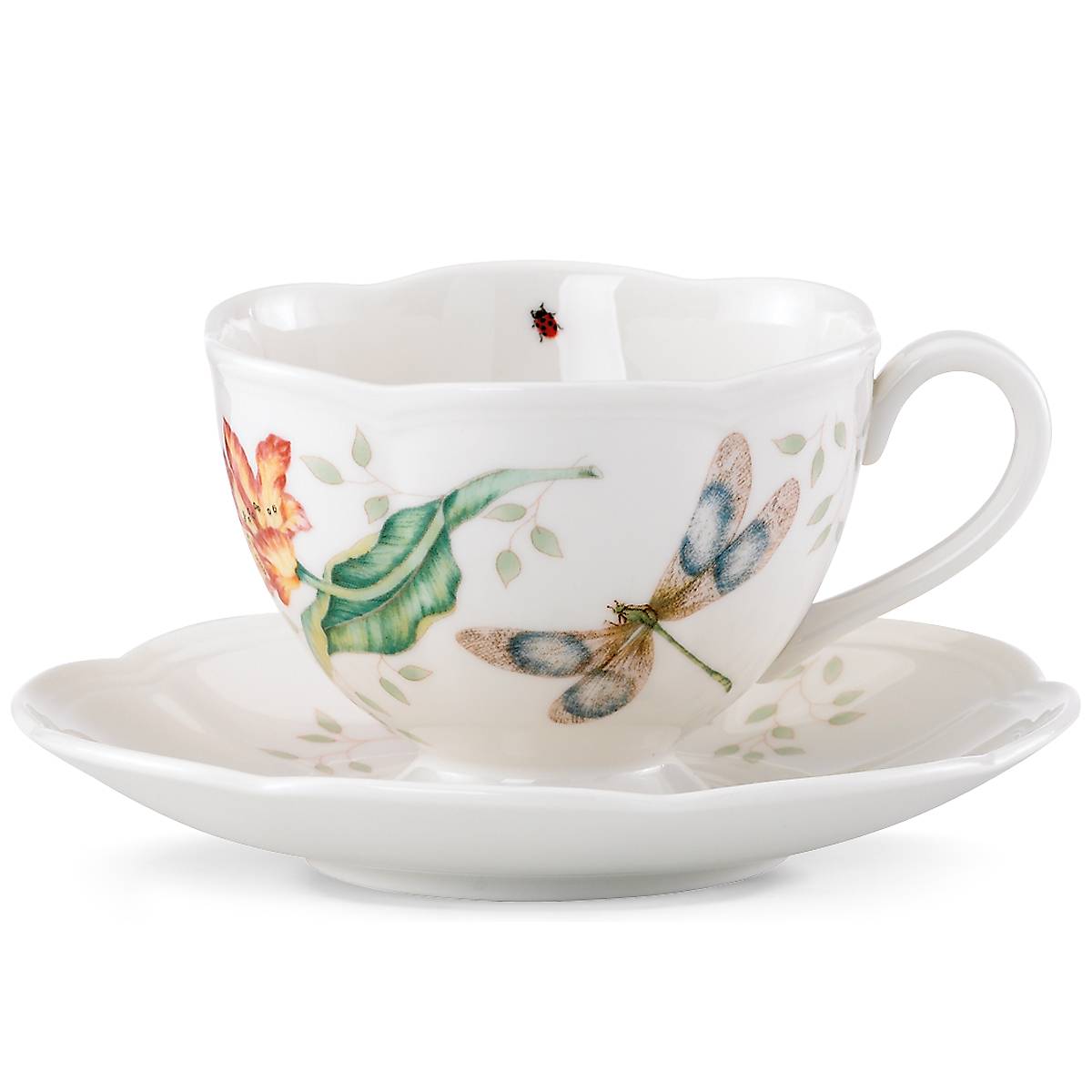lenox Butterfly Meadow Dragonfly Cup & Saucer